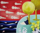 Sans titre _ Femme bord de mer - 50x62 cm