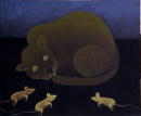 Quand le chat dort - 38x46 cm