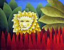 F136 Le lion devenu vieux (Coll. Muse) - 74x92 cm