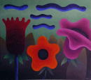 Parterre gant (Coll. prive) - 115x130 cm