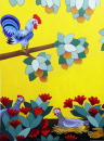 F194 La poule aux oeufs d'or (Coll. Aractingi) - 98x130 cm