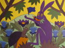 F130 Le livre et la tortue (Coll. Aractingi) - 98x130 cm