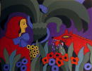 Le pt chaperon rouge joue au paradis terrestre - 115x146 cm