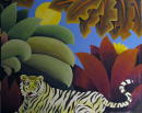 Le tigre irrespectueux (Coll. prive) - 130x162 cm