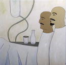F162 Les medecins (Coll. Muse) - 100x100 cm