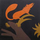 F205 Le renard et le bouc (Coll. Aractingi) - 100x100 cm