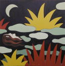 F091 La femme noye (Coll. Aractingi) - 100x100 cm