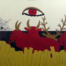 F174 L'oeil du maitre (Coll. Muse) - 100x100 cm