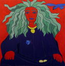 Sans titre - Sorciere - 100x100 cm