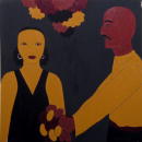 F232 Tircis et Amarante (Coll. Muse) - 100x100 cm
