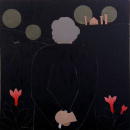 F177 L'oracle et l'impie - Esope (Coll. Muse) - 100x100 cm