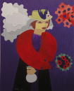 F121 La jeune veuve (Coll. Aractingi) - 81x100 cm