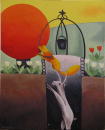 F205 Le renard et le bouc (Coll. Muse) - 81x100 cm
