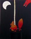 F152 Le loup et le renard (Coll. Muse) - 81x100 cm