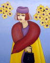F121 La jeune veuve (Coll. Aractingi) - 81x100 cm