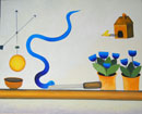 F216 Le serpent et la lime - Esope (Coll. Muse) - 81x100 cm