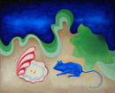 F200 Le rat et l'huitre (Coll. Muse) - 81x100 cm
