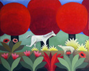 F043 Le cheval et le loup - Esope (Coll. Musée) - 81x100 cm