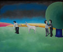 F244 Les voleurs et l'ne (Coll. Muse) - 81x100 cm