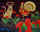 F051 Le cocher, le chat et le souriceau - Verdizotti (Coll. Muse) - 81x100 cm