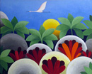 L'oiseau blanc (Coll. prive) - 81x100 cm