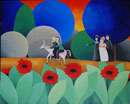 F164 Le meunier, son fils et l'ne (Coll. Muse) - 81x100 cm