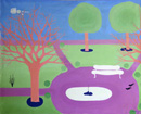 Le banc - 81x100 cm