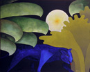 La panthere bleue (Col. prive) - 81x100 cm