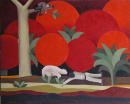 F180 L'ours et les deux compagnons - Esope (Coll. Aractingi) - 81x100 cm