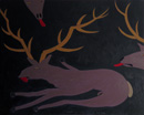 F028 Le cerf malade (Coll. Muse) - 81x100 cm