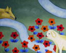 F148 Le loup et l'agneau (Coll. Aractingi) - 81x100 cm
