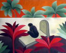 Sans titre - Homme sur tombe - 81x100 cm