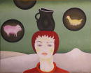 F127 La laitire et le pot au lait (Coll. Muse) - 81x100 cm