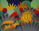 F143 Le lion, le loup et le renard - Esope (Coll. Muse) - 81x100 cm