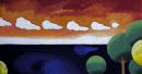 Sans titre - Carton - Paysage - 35x66 cm