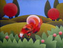 Un coq en Provence (Coll. prive) - 90x116 cm