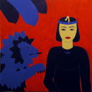 Abla joue a la Pharaonne - 100x100 cm