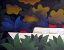 La nuit Ochre - 73x92 cm