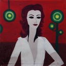 Sans titre - Portrait de femme - 80x80 cm