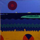 Plage St Simon (Coll. prive) - 100x100 cm