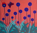 Sans titre - Fleurs  - 73x80 cm