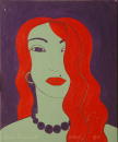 Zina la fille aux sandales  - 38x46 cm