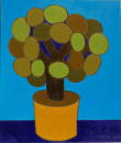 Sans titre - Bouquet bleu - 46x55 cm