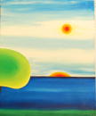 Sans titre - Soleil sur la mer (Coll. prive) - 50x60 cm