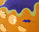 F200 Le rat et l'huitre (Coll. Aractingi) - 50x60 cm