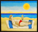 La femme qui se gratte le pied - 53x66 cm