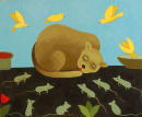 Ne reveillez pas le chat qui dort - 54x65 cm
