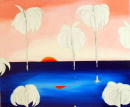 Sans titre - Palmiers non finis - 60x73 cm