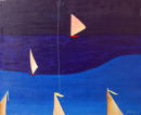 Sans titre - des bateaux - 38x46 cm