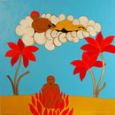 F224 Le songe d'un habitant du Mogol (Coll. Muse) - 90x100 cm